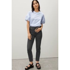 Everlane Black Ankle Straight Fit Jeans